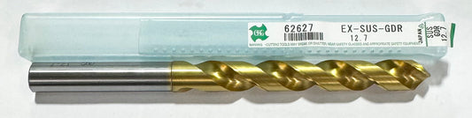 OSG 12.7mm HSSE Drill Bit Tin Coated 2 Flute 158mm OAL Made in Japan