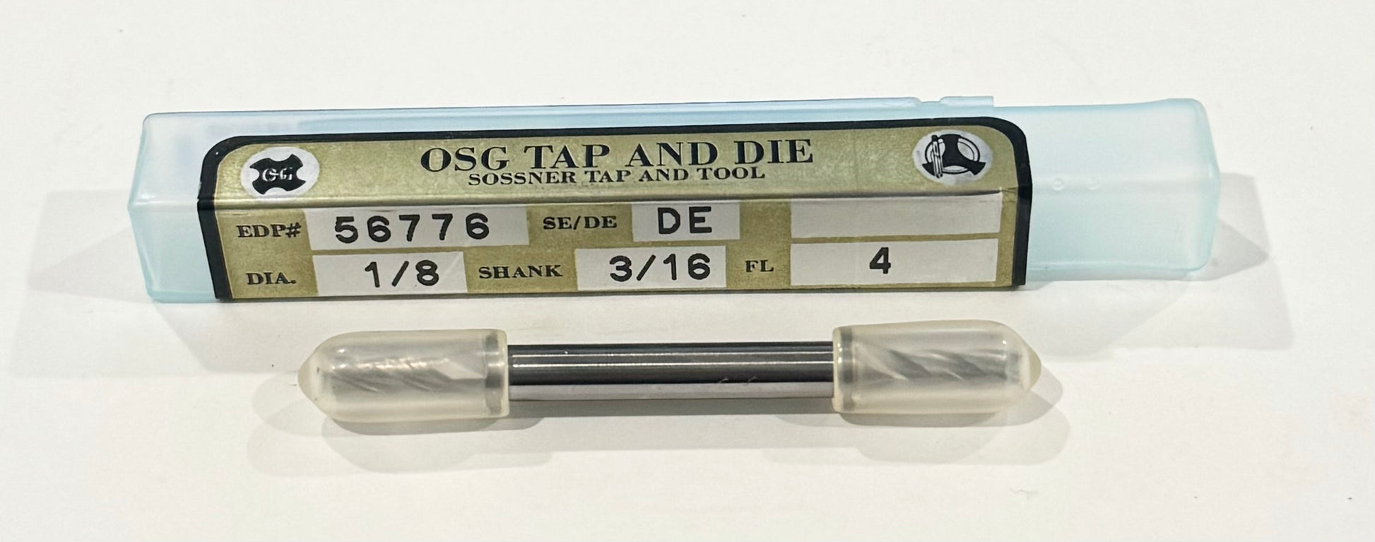 OSG 1/8" x 3/16" Cobalt Double End Mill 4 Flute