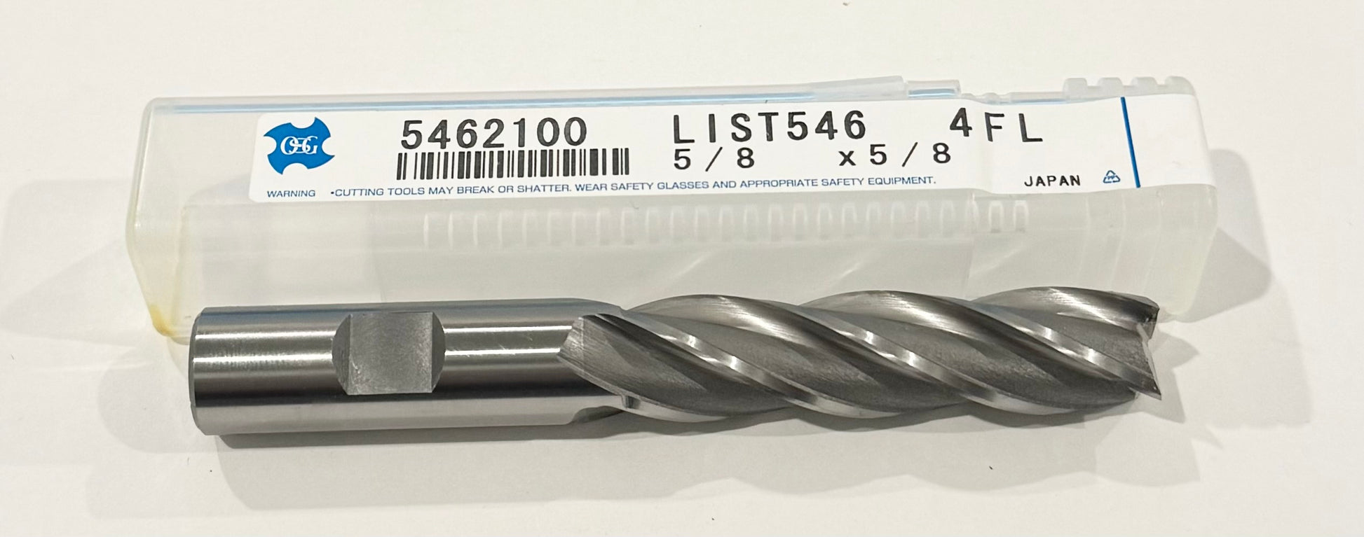 OSG 5/8" Cobalt End Mill 4 Flute Long Length