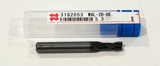 OSG 5.3mm Carbide End Mill 2 Flute Cr Coated 3182053