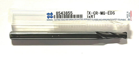 OSG 5mm Carbide End Mill AlTiN Coating 1mm Corner Radius 2 Flute 8543855