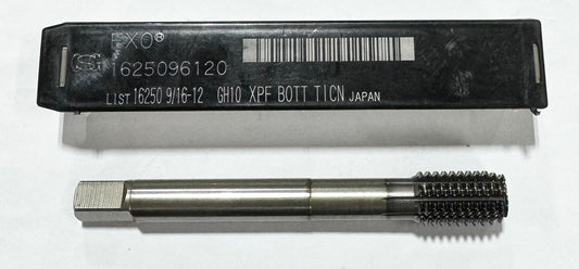OSG 9/16"-12 Cobalt Thread Forming Bottoming Tap TiCN Coated GH10 2.5P
