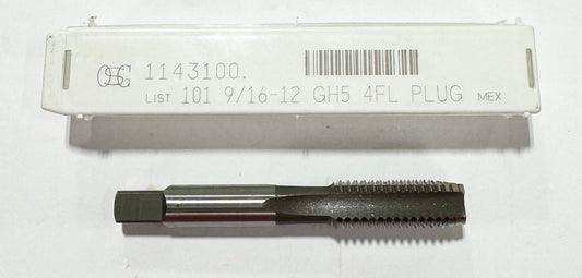 OSG 9/16"-12 HSS Hand Tap GH5 4 Flute Plug Tap