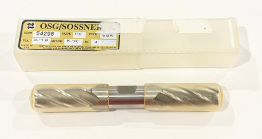 OSG 9/16" Cobalt Double End Mill 5/8" Shank 4 Flute