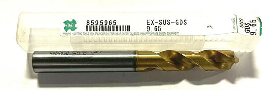 OSG 9.65mm Screw Machine Drill Tin Coated 120Â° Point High Speed Steel