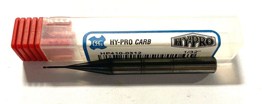 OSG Carbide End Mill 1/32" x 1/4" x 3/64" x 2-1/2" TiAlN 2 Flute HP410-0312