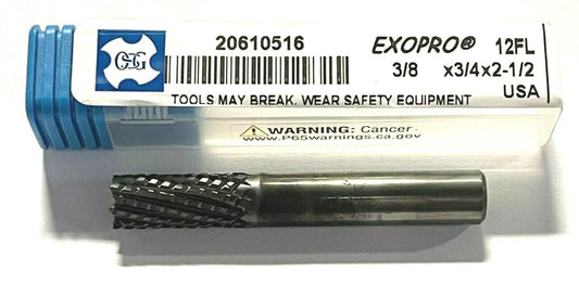 OSG EXOPRO 3/8" Solid Carbide Router Premium High Performance AERO-BNC 20610516