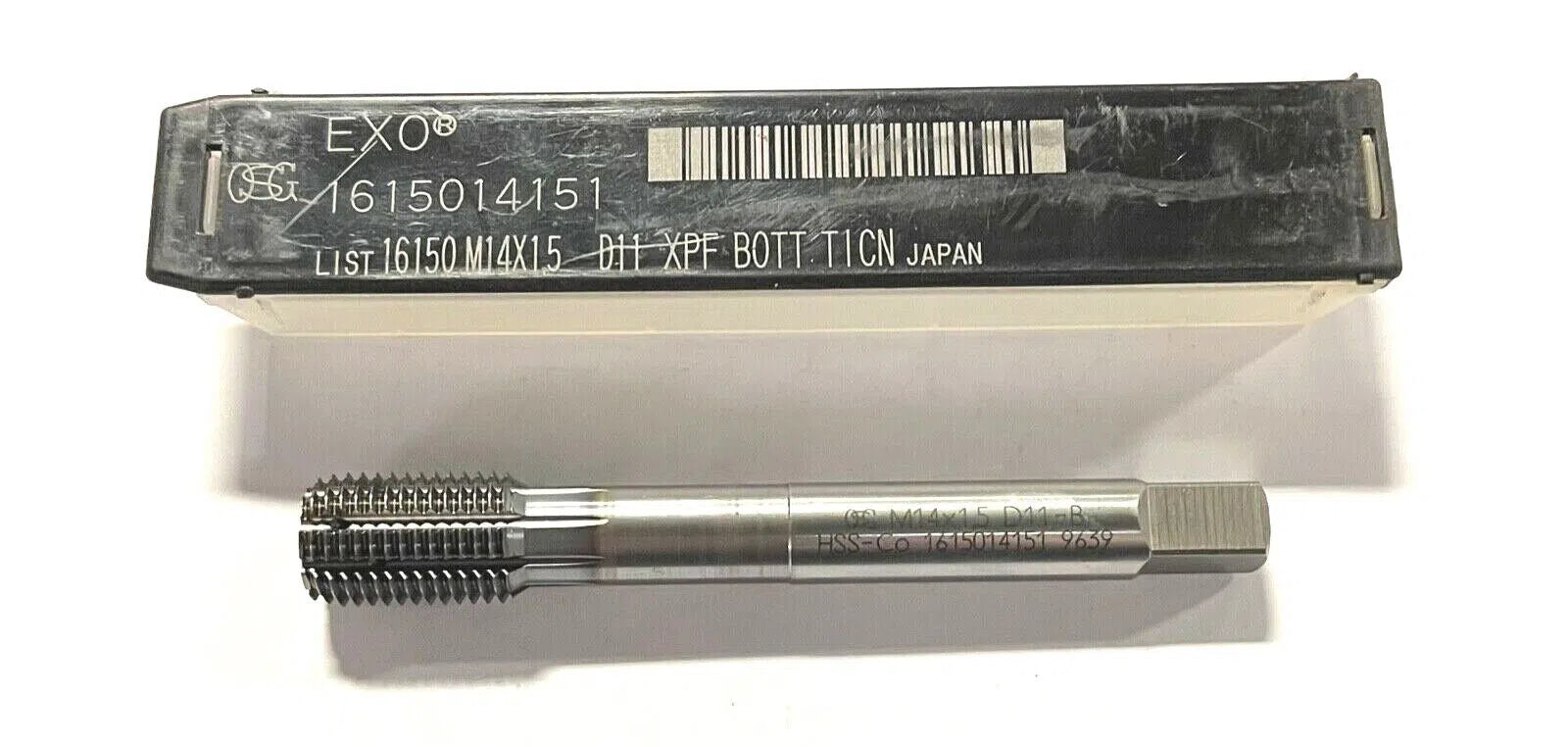 OSG M14 x 1.5mm Cobalt Thread Forming Tap D11 Bottoming High Performance TiCN