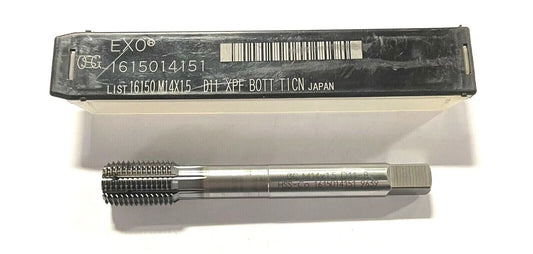 OSG M14 x 1.5mm Cobalt Thread Forming Tap D11 Bottoming High Performance TiCN