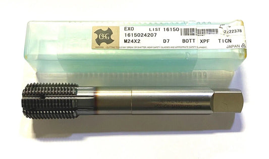 OSG M24 x 2.0mm Cobalt Thread Forming Tap TiCN Coated D7 Coolant Thru