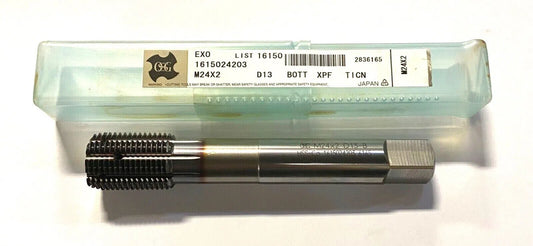 OSG M24 x 2mm Cobalt Thread Forming Tap TiCN Coated D13 Coolant Thru