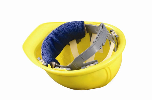 Occunomix 880 Terry Topper Snap On Hard Hat Sweatbands Navy 3 Pack