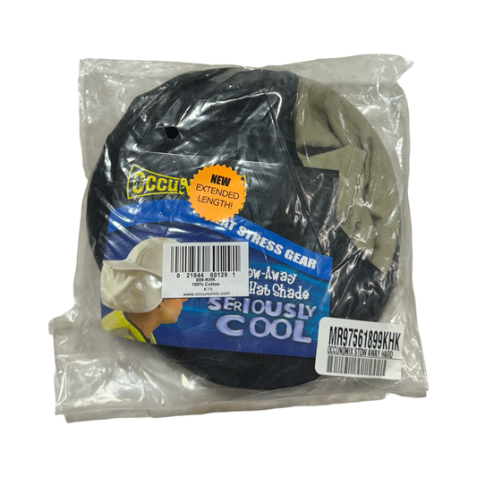 Occunomix Stow-Away Hard Hat Shade Heat Stress Gear 899-KHK