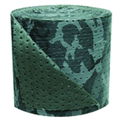 Oil-Dri 15 inch x 150 feet Camouflage Roll Absorbents Melt-Blown Polypropylene