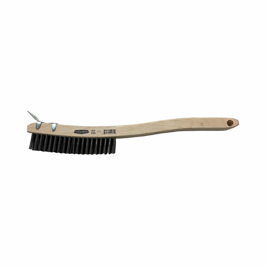 Osborn Curved Handle Scratch Brush 3 x 19 Rows
