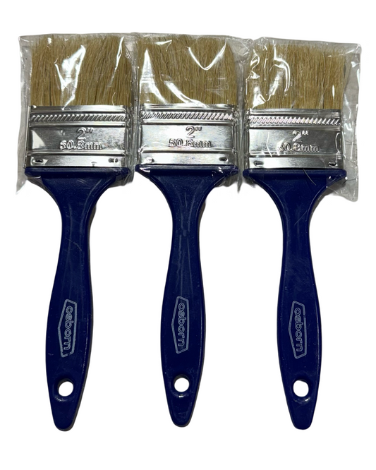 Osborn Paint Brush 2" Wide, 1-1/2" Bristle 3 Pack
