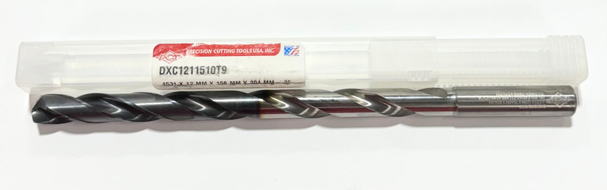 PCT 29/64" Solid Carbide Drill 12xD Coolant Thru TiAlCN Coated 2FL USA