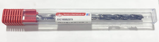 PCT 3/8" Solid Carbide Drill 16xD Coolant Thru, 2FL, Double Margin, TiAICN