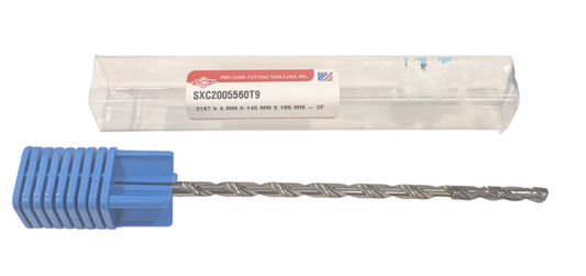 PCT .2187 Solid Carbide Drill 20xD Double Margin Coolant Thru TiAICN 135 Deg