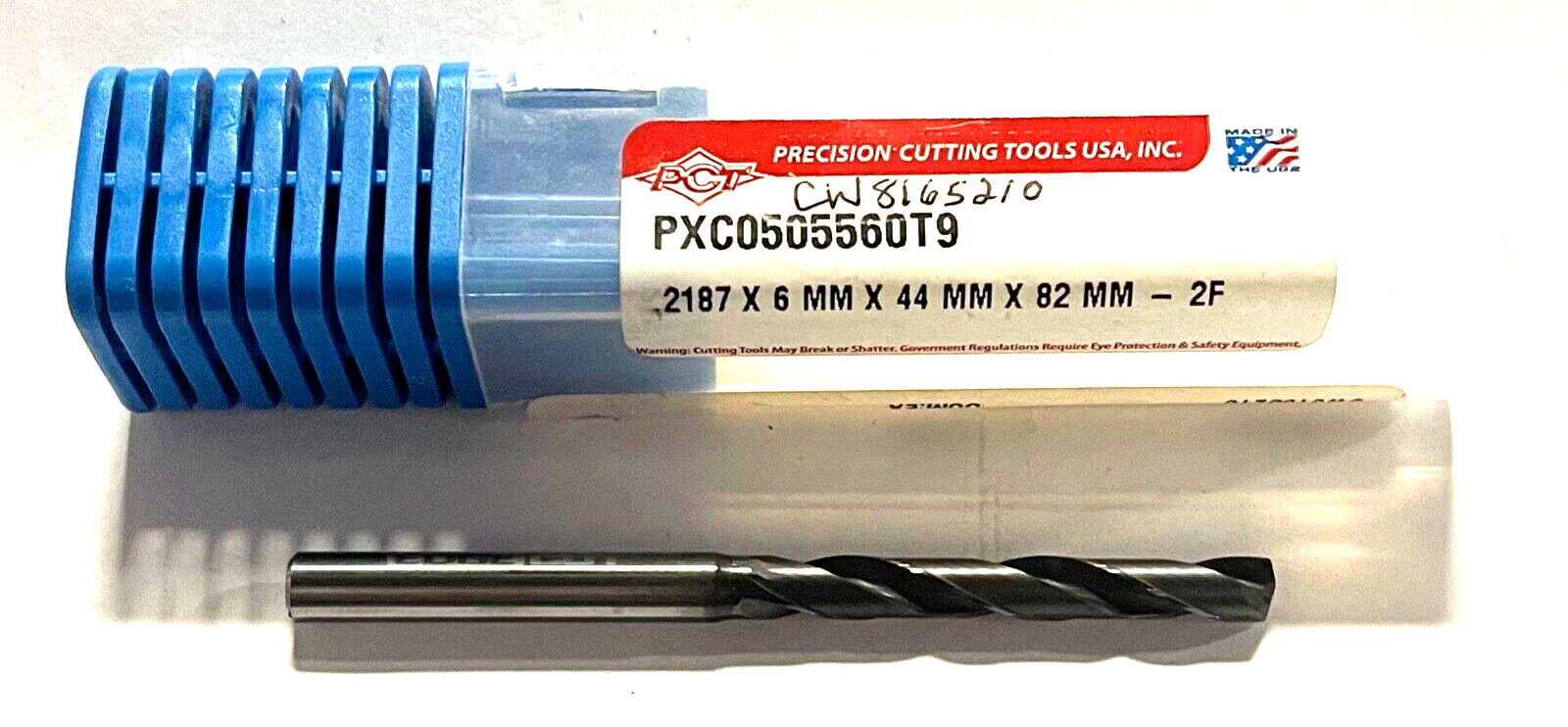 PCT .2187 Solid Carbide Pilot Drill 5xD Coolant Thru 150Â° 2FL Varianta Supral