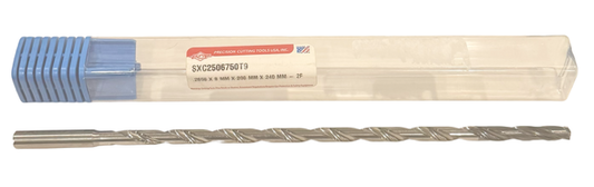 PCT .2656 Solid Carbide Drill 25xD Double Margin Coolant Thru 2FL TiAICN 135 Deg