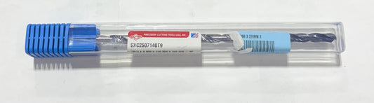 PCT .2813" Solid Carbide Drill 25xD Coolant Thru, 2FL, Double Margin, TiAICN