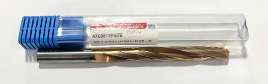 PCT .4687 Solid Carbide Drill 8xD High Performance ZrCN 2 Flute Coolant Thru