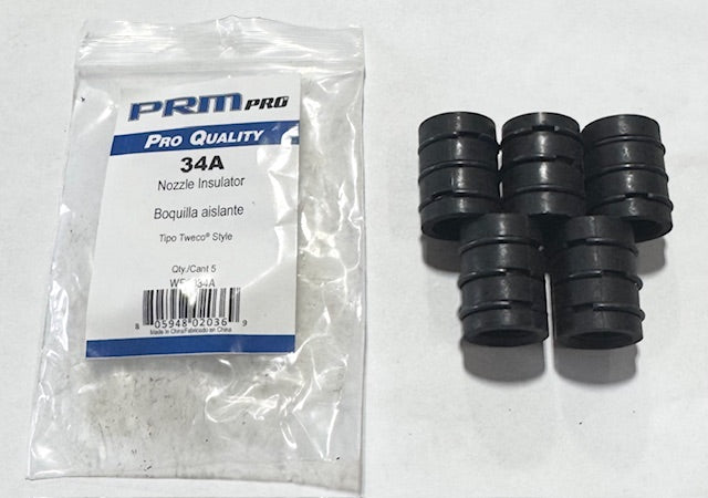 PRM PRO 34A Mig Nozzle Insulator Tipo Tweco Style 5 Pack