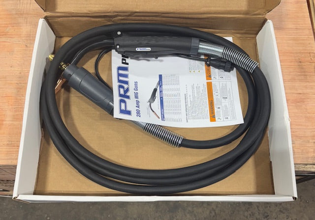 PRM Pro 280 Amp MIG Gun, 15ft Cable, .035"-0.45" Tweco Style