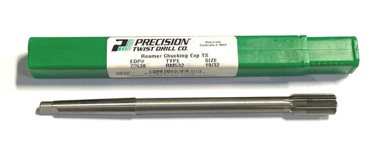 PTD 19/32" Taper Shank Expansion Chucking Reamer HSS 1MT USA Made