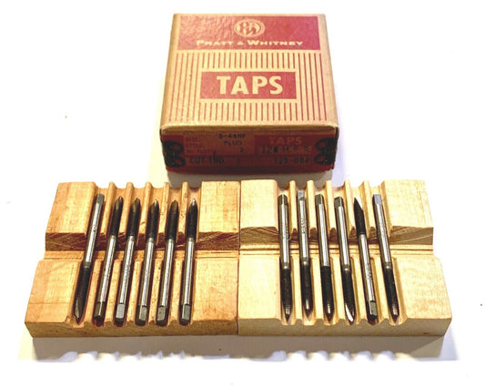 Pratt & Whitney 5-44 Thread Forming Plug Tap Spiral Point 2 Flute 12 Pack USA