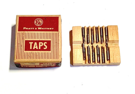 Pratt & Whitney 8-36NF Spiral Point Plug Tap GH2 HSS Taps 12 Pack USA Made