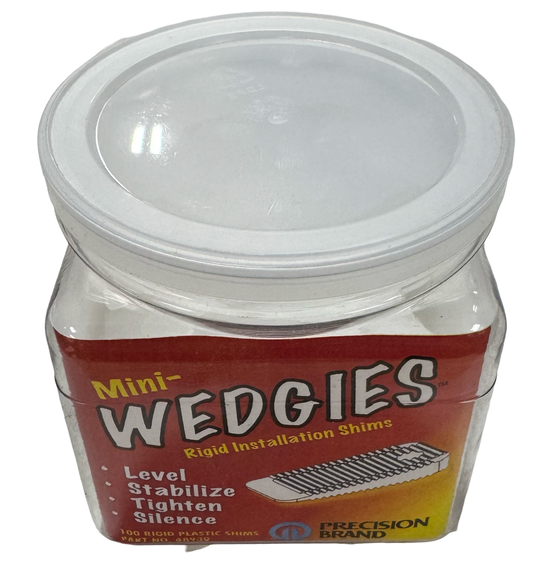 Precision Brand Mini-Wedgies Rigid Transluent Installation Shims 100 Pack