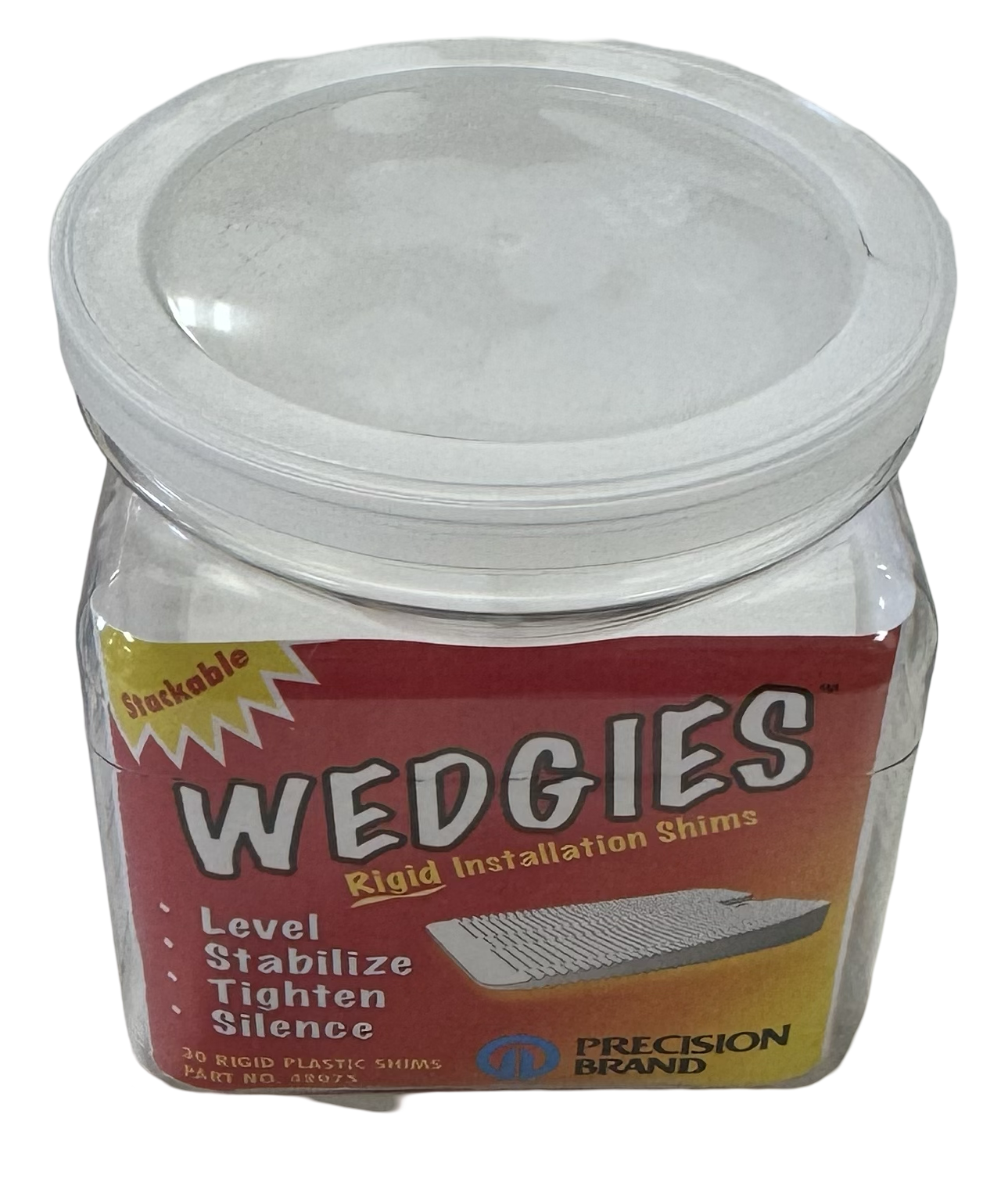 Precision Brand Wedgies Ridgid Stackable Installation Shims 30 Pack USA