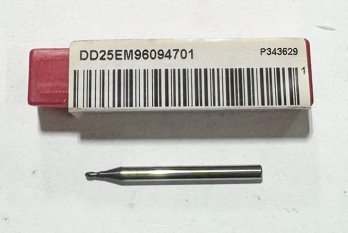 Premier .047" Carbide Ball Nose End Mill 2 Flute AlTiN Coated 1/8" Shank