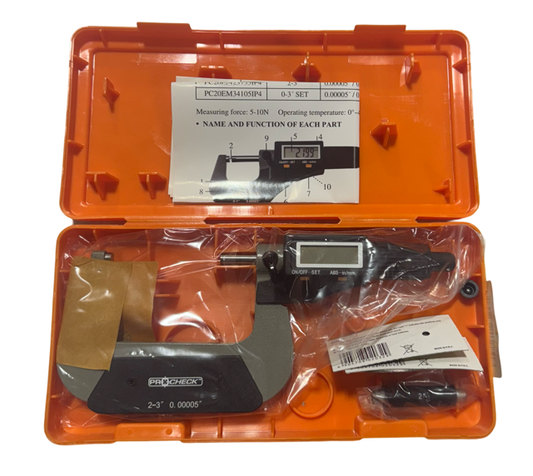 Pro Check 2-3" Electronic Outside Micrometer IP40