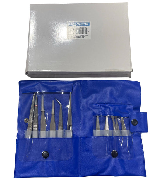 ProCheck 10 Piece Tweezer Set