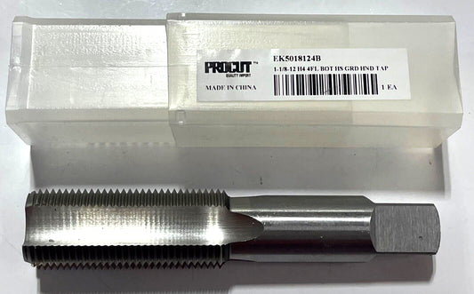 ProCut 1-1/8"-12 HSS Hand Tap 4 Flute H4 Bottoming Tap