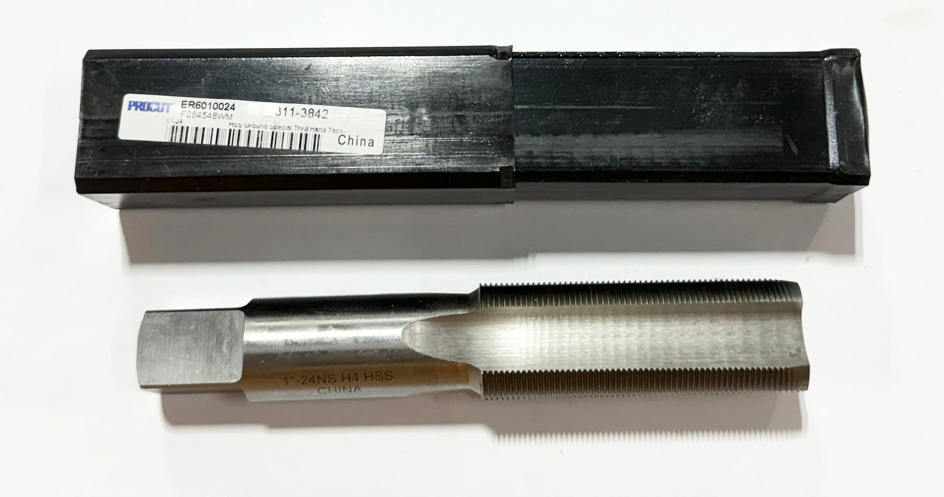 ProCut 1"-24 HSS Hand Tap 4 Flute Special Thread Plug Tap
