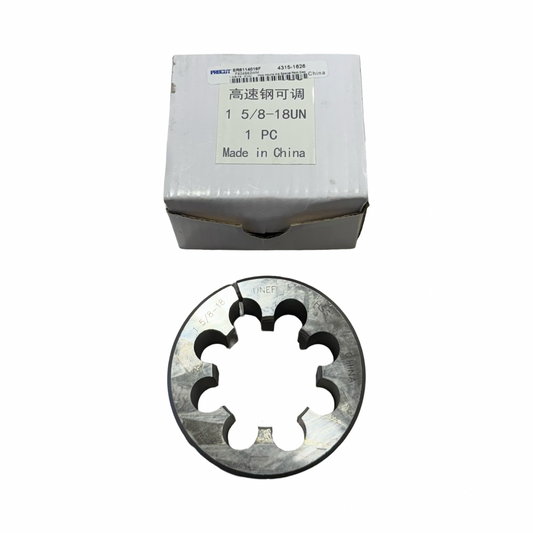 ProCut 1-5/8"-18 HSS Round Adjustable Special Pitch Die 3" Diameter