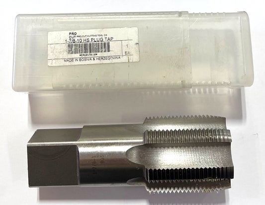 ProCut 1-7/8"-10 HSS Special Thread Pipe Tap 5 Flute Plug Tap