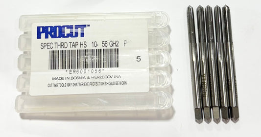 ProCut 10-56 HSS Hand Tap 4 Flute Special Thread Plug Tap 5 Pack