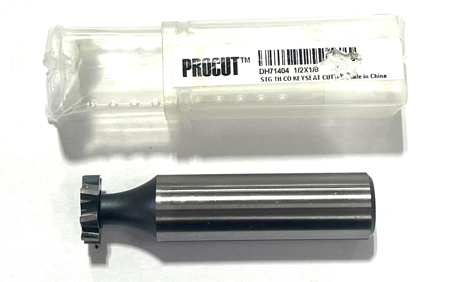 ProCut 1/2" Cobalt M42 Woodruff Keyseat Cutter 1/2" Shank Staggered Tooth