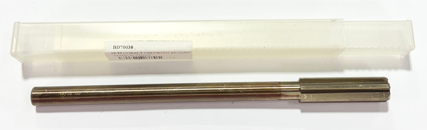 ProCut 19/32" Cobalt Chucking Reamer Straight Flute Straight Shank