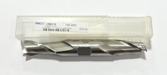 ProCut 19/32" HSS Double End Mill 2 Flute 5/8" Shank