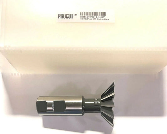 ProCut 2-1/4" Cobalt M42 Dovetail Shank Style Angular Cutter 45Â°