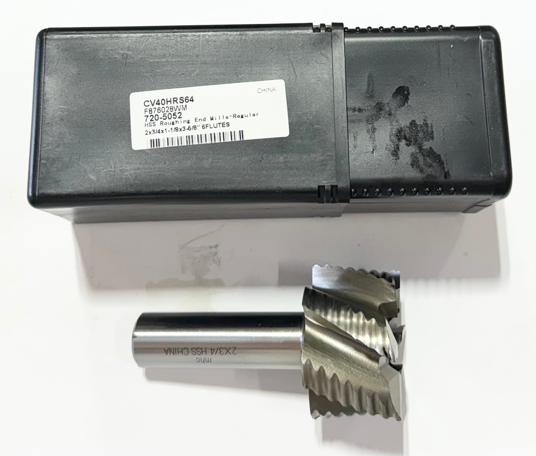 ProCut 2" HSS Roughing End Mill 6 Flute Stub Length Coarse 3/4" Shank