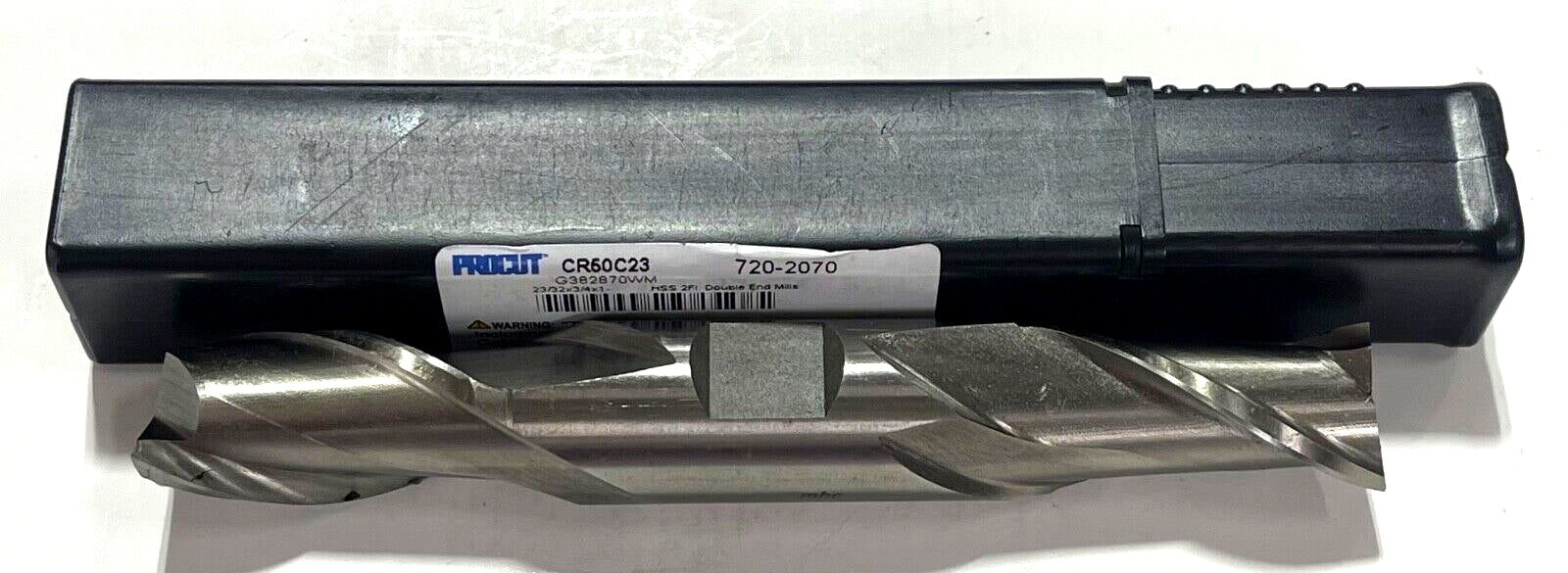 ProCut 23/32" HSS Double End Mill 2 Flute 3/4" Shank