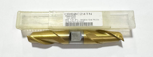 ProCut 3/4" HSS Double End Mill 2 Flute Tin Coated
