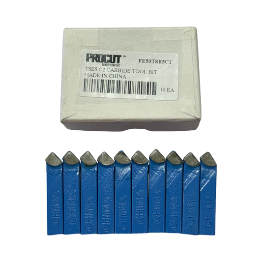 ProCut 5/16" x 5/16" 1-1/2" Carbide Tipped Tool Bits TSE5 C2 10 Pack